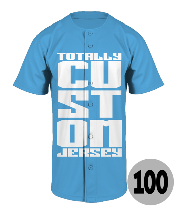 Custom full button baseball jersey