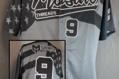 Full button softball jersey